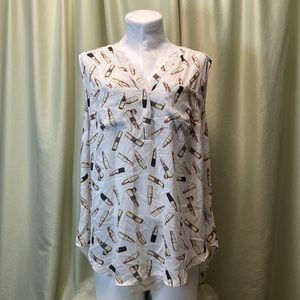 Torrid Lipstick Print Tank